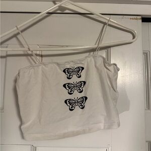 SHEIN Elegant White Fabric with Black Label